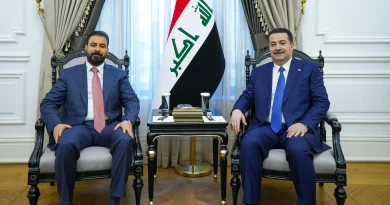 السوداني يستقبل الزيدي ويؤكد دعمه الكامل لإنجاح مهمة تشكيل الحكومة