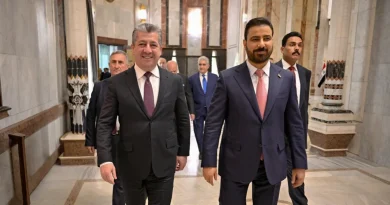 الزيدي لمسرور بارزاني: جميعنا شركاء بهذا الوطن وهدفنا حل المشاكل والتوصل لاتفاق